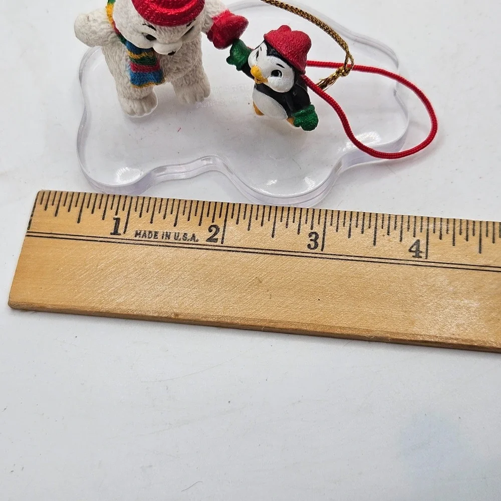 Vintage Current Inc Polar Bear Penguin Christmas Ornament Winter